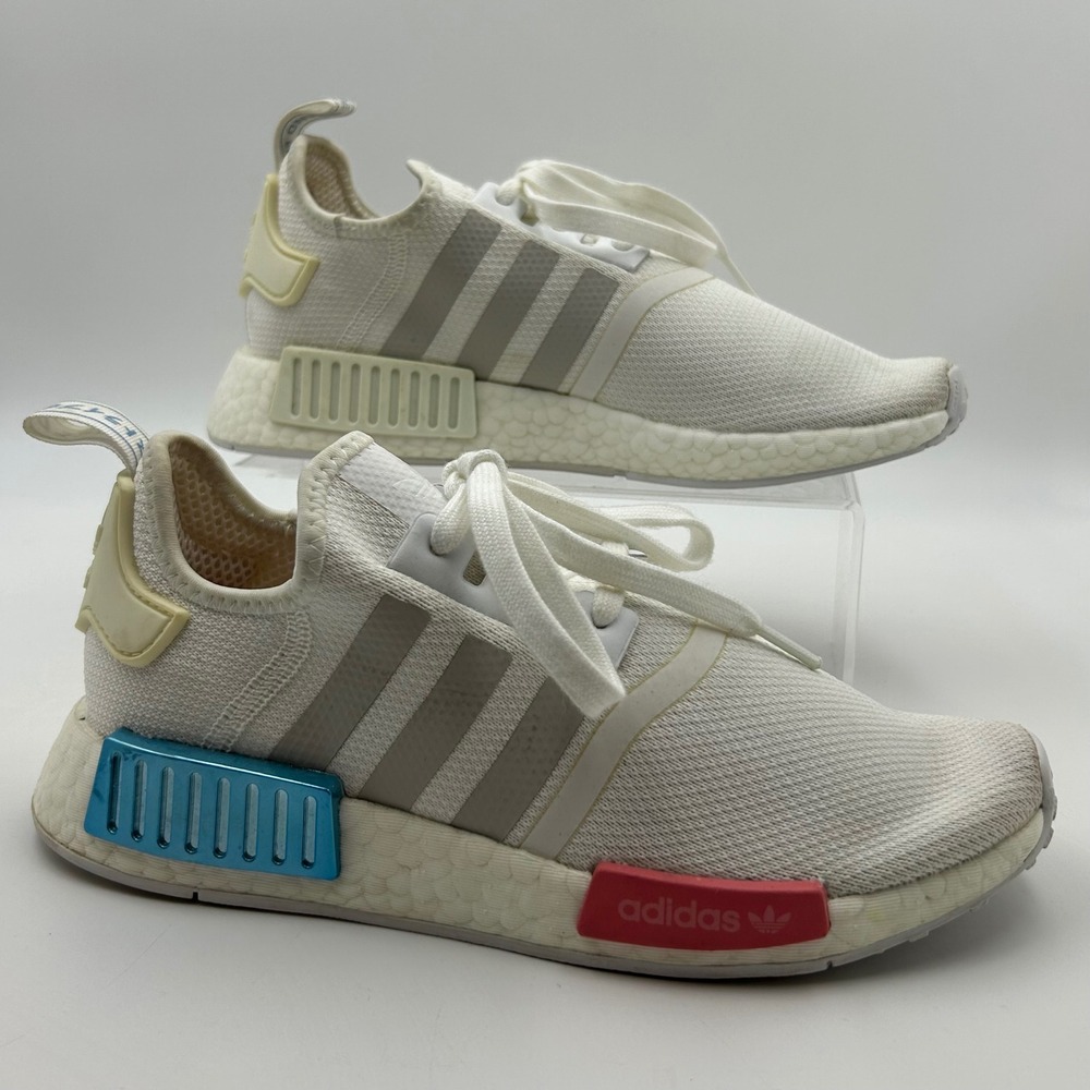 Adidas Originals NMD R1 Boost shoes White Rose FX7074 wom 7 Sneakers Streetwear